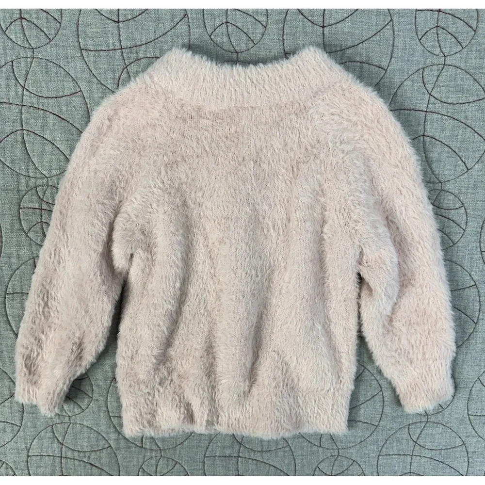 Hanna Andersson Toddler Plush Pink Fuzzy Sweater / Size‎ 2T